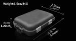 2 Small Portable Fishing Tackle Storage Boxes
