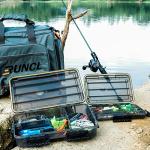RUNCL Waterproof Fishing Tackle Box with Dividers