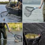 Calamus Triangular Foldable Fishing Net with Handle