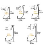 THKFISH 60-Pack Twistlock Fishing Hooks for Bass