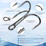 UCEC Treble Hooks Kit - Sharp Carbon Steel, 110pcs