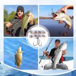 UCEC Treble Hooks Kit - Sharp Carbon Steel, 110pcs