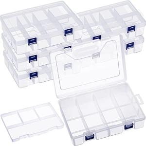 Honoson 6 Pack Clear Fishing Tackle Box