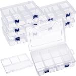 Honoson 6 Pack Clear Fishing Tackle Box