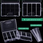 Honoson 6 Pack Clear Fishing Tackle Box