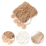 WINOMO Natural Fish Net Wall Decor 80x40 Inch