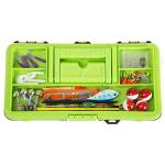 55-Piece Fishing Tackle Box Kit - Lime Green