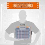 Jack Boss 34-Compartment Fishing Organizer Box, 2 Pack