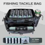 Ghosthorn Fishing Tackle Bag with Rod Holder