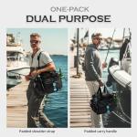 Ghosthorn Fishing Tackle Bag with Rod Holder