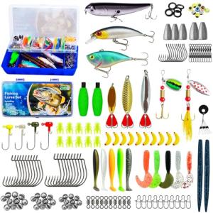 145PCS Fishing Tackle Box with Lures and Hooks