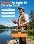 Large Fishing Tackle Box Kit with 417 Pieces
