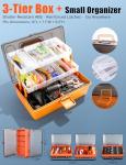 Large Fishing Tackle Box Kit with 417 Pieces