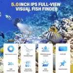 5-Inch Portable Underwater Fishing Camera with Night Vision