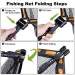 PLUSINNO Floating Rubber Coated Fishing Net 50cm