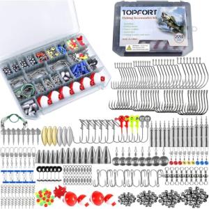 TOPFORT 343-Piece Fishing Tackle Accessories Kit