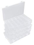 Clear Plastic Bead Organizer Box with 36 Grids