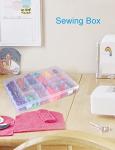 Clear Plastic Bead Organizer Box with 36 Grids