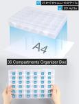Clear Plastic Bead Organizer Box with 36 Grids