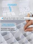 Clear Plastic Bead Organizer Box with 36 Grids