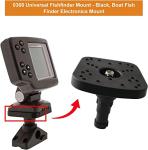 Universal Fishfinder Mount for Boats - Black