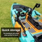 WINDFRD Kayak Fish Finder Mount with Transducer Mounting Arm, 1.5" Ball Marine Electronic Mount for Boat Track, Universal Mounting Plate, Compatible with Scotty, Lowrance, Garmin Fish Finders