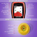 LUCKYLAKER Sonar Kayak Fish Finder Portable Water Handheld Depth Finder Boat Transducer Wireless Fish Finders Sea LCD Screen Fishing