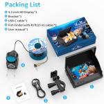Portable 1080P Underwater Fishing Camera with LCD