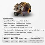 AZEVQOS FY 4000 Spincast Fishing Reel with Line