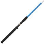 Shakespeare Tiger Casting Rod, 6'6" 2-Piece Fishing Rod, Tubular Fiberglass Rod Blank Construction, Comfortable and Durable EVA Handle