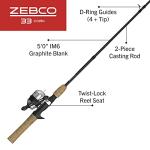 Zebco 33 Spincast Reel and Fishing Rod Combo