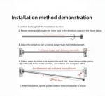 Adjustable Telescopic Clothesline and Shower Rod
