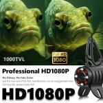 [FishPRO® 2026 Upgrade] NO.1 HD 1080P Underwater Fishing Camera 7'' IPS- w/10,000mAh (Ease To Use) Ice Fishing Camera Underwater, Fish Finder Camera for Ice Lake Boat Fishing w/USB-C, LED+IR, 25m/82ft