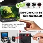 [FishPRO® 2026 Upgrade] NO.1 HD 1080P Underwater Fishing Camera 7'' IPS- w/10,000mAh (Ease To Use) Ice Fishing Camera Underwater, Fish Finder Camera for Ice Lake Boat Fishing w/USB-C, LED+IR, 25m/82ft