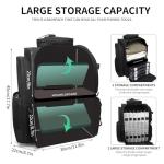 WANOON Fishing Backpack with Rod Holders and Storage