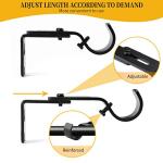 Anndason Heavy Duty Adjustable Curtain Rod Holders
