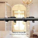 Anndason Heavy Duty Adjustable Curtain Rod Holders