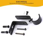 Anndason Heavy Duty Adjustable Curtain Rod Holders