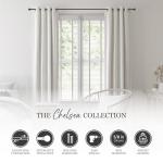 Adjustable Black Curtain Rod, 28-48 Inches