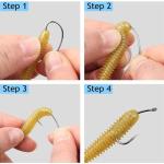 200pcs Barbless Fishing Hooks for Carp and Trout