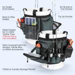 KastKing Fishing Bucket Organizer with Multi-Pockets