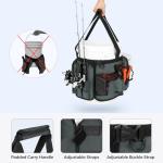 KastKing Fishing Bucket Organizer with Multi-Pockets