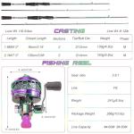 Sougayilang 6.9ft Colorful Fishing Rod and Reel Combo