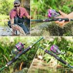 Sougayilang 6.9ft Colorful Fishing Rod and Reel Combo