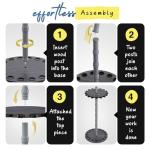 16-Rod Round Fishing Rod Holder - Barnwood