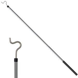 Extendable Stainless Steel Clothes Hook Pole 35"-50