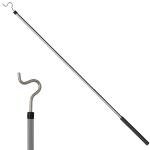 Extendable Stainless Steel Clothes Hook Pole 35"-50