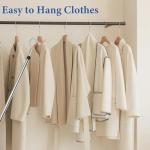 Extendable Stainless Steel Clothes Hook Pole 35"-50