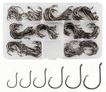 150PCS High Carbon Steel Circle Fishing Hooks