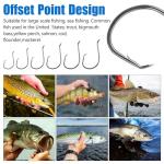 150PCS High Carbon Steel Circle Fishing Hooks